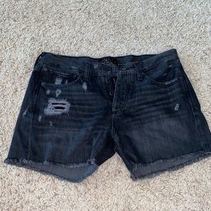 Lucky Brand Black Denim Boyfriend Short